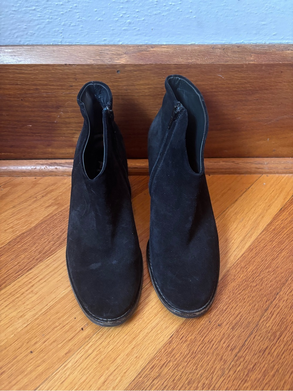 Black Suede Ankle Boots - Paul Green